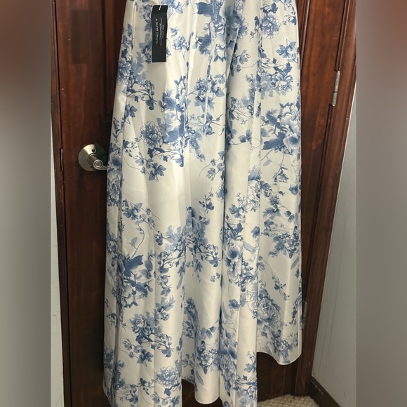 Alfred Sung [ 16] D852FP Floral Lace Up A-Line Gown Cottage Rose NWT $289 - Picture 10 of 13